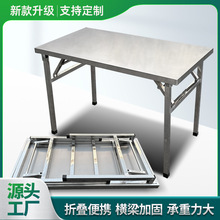 不銹鋼折疊工作台廚房飯桌台擺席夜市擺攤戶外燒烤台包郵家用商用