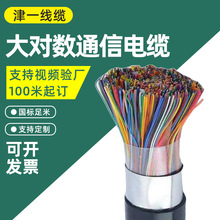 國標防火銅芯電纜大對數通信電纜無氧銅室外大對數絕緣電話電纜線