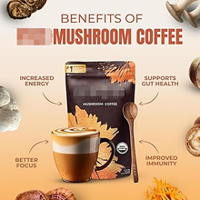 現貨 跨境蘑菇咖啡粉 跨境原版Ganoderma Coffee Black Instant