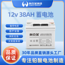 奧克萊鉛酸閥控蓄電池太陽能儲能ups 6-GFM-38 12v38ah蓄電池