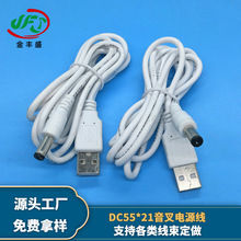 USB充電器連接線 LED燈飾台燈電源線 DC頭兩芯電池線 22awg電子線