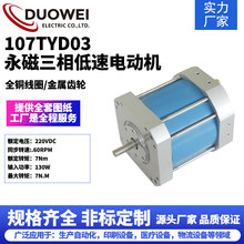 多維電機廠家直營107mm高效率長壽命永磁三相低速電動機微型電機