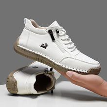 跨境亞馬遜爆款手工縫線女鞋軟底秋冬平底單鞋休閑鞋子A805