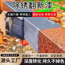 金屬漆鐵硼免打磨防銹轉化漆大門防腐免除銹打磨改色彩鋼瓦翻新漆