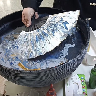 漆扇盆缸專用非遺漆扇桶漂漆顏料染水缸擺攤手工diy容器大號無孔