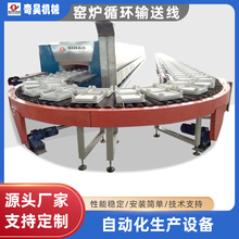 窯爐循環輸送線陶瓷環形自動化生產流水線工廠輸送帶滾筒輸送機