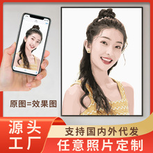 照片私人油畫制作 diy數字油畫批發自定義跨境一件代發手繪油畫