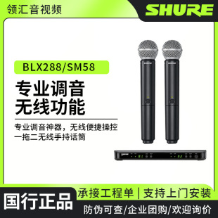 Shure/栖 BLX288/SM58oֱݳhֳԒͲIһ϶