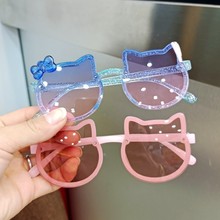 韓版潮兒童卡通太陽鏡女童防紫外線可愛寶寶眼鏡時尚小孩防曬墨鏡