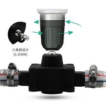 便攜式手電鑽抽水泵 微型自吸泵 家用小型水泵電鑽驅動直流柴油泵