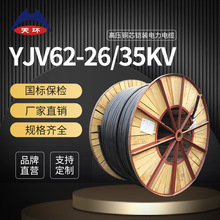 天環 ZC-YJV62單芯35KV高壓銅電纜 阻燃鎧裝電力電纜