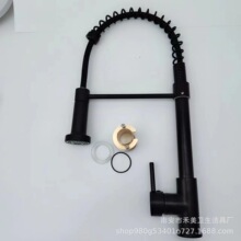 跨境供應彈簧抽拉冷熱混水多功能廚房水龍頭 菜盆水槽水龍頭衛浴