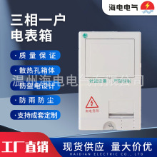 新國網江蘇款三相一戶PC面蓋阻燃外殼防水戶外掛壁式 SMC電表箱