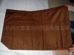 供应酒店咖啡色全棉1CM缎条枕套(图)