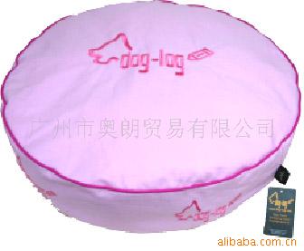 供應寵物床墊-粉紅斜紋佈圓床墊 寵物用品 寵物床墊工廠,批發,進口,代購