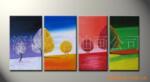批发手绘油画 抽象花卉风景 家居客厅卧室装饰画无框画