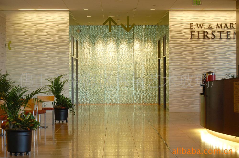 供应酒店背景墙玻璃,叠烧玻璃墙(图)