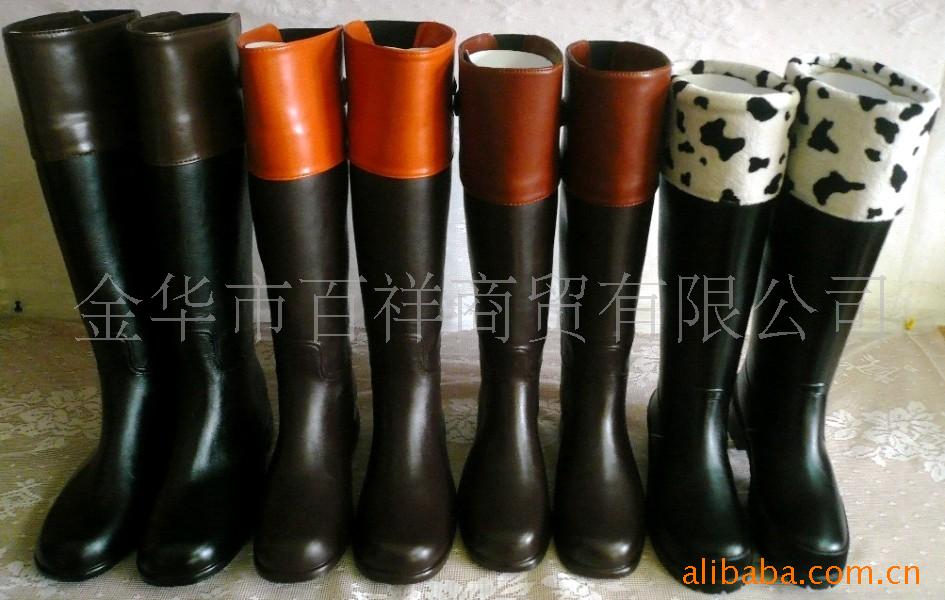 时尚时装女士橡胶雨鞋劳保雨鞋(图)