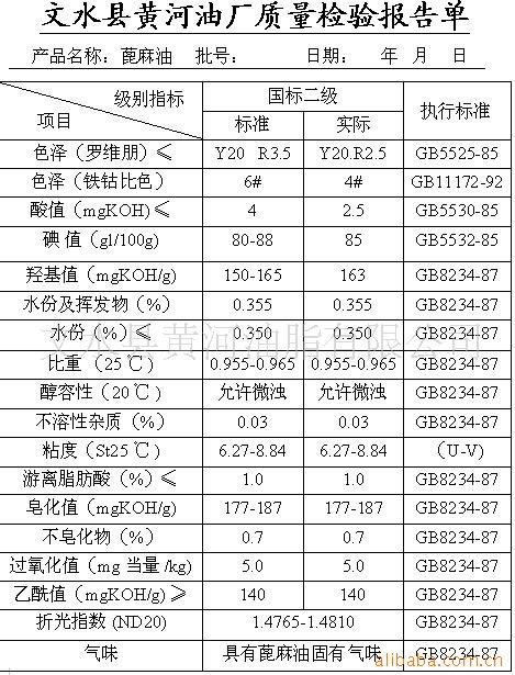 国标二级质检单