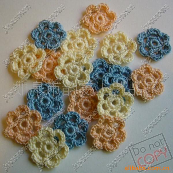 供应钩编花加工 钩针加工 手钩花图片,供应钩编花加工 钩针加工 手钩花图片大全,如皋市韵雯工艺品厂-马可波罗网