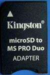 kingston tf转ms pro duo适配器