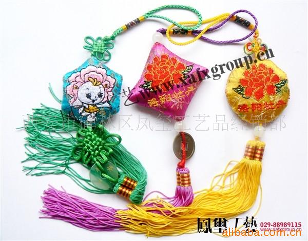 布艺脸谱中国结手机小挂件饰品定制批发,布艺