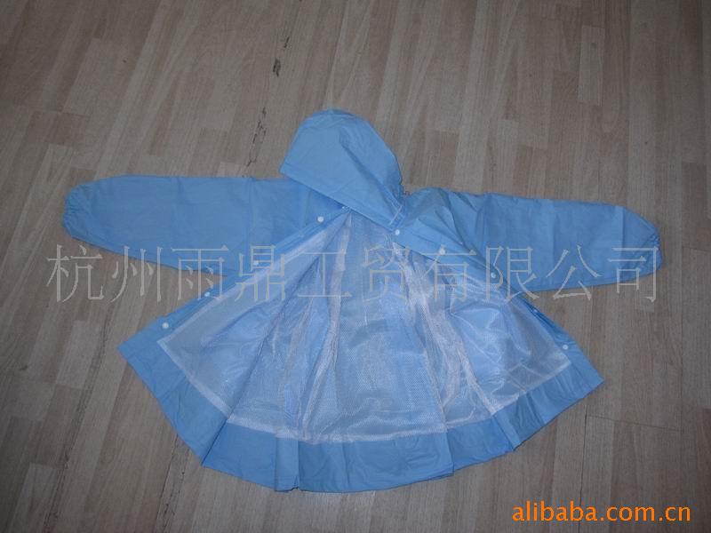 pvc pu eva 时尚卡通图案儿童雨衣,雨披