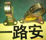 供应金色挡轮支座 钢支架挡车座 钢挡车杆支座 停车场设施
