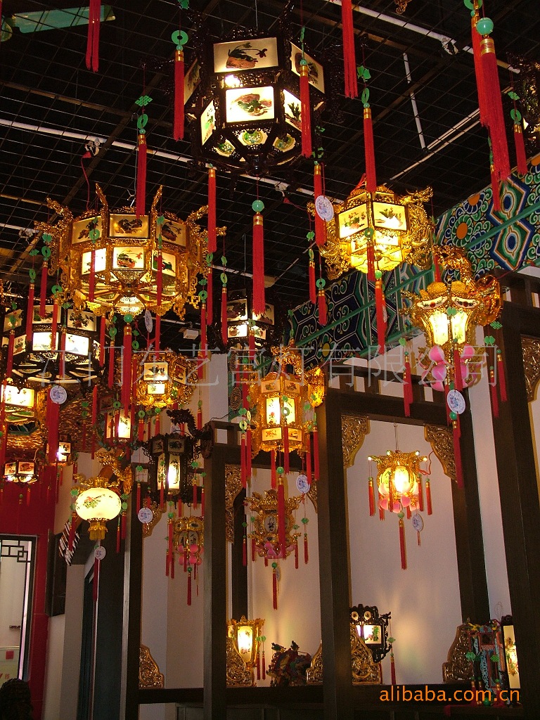 g001仿木宫灯塑料材质好看耐用广东省省级非物质文化遗产