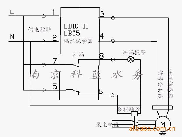 缺水保护器图片接线图图片