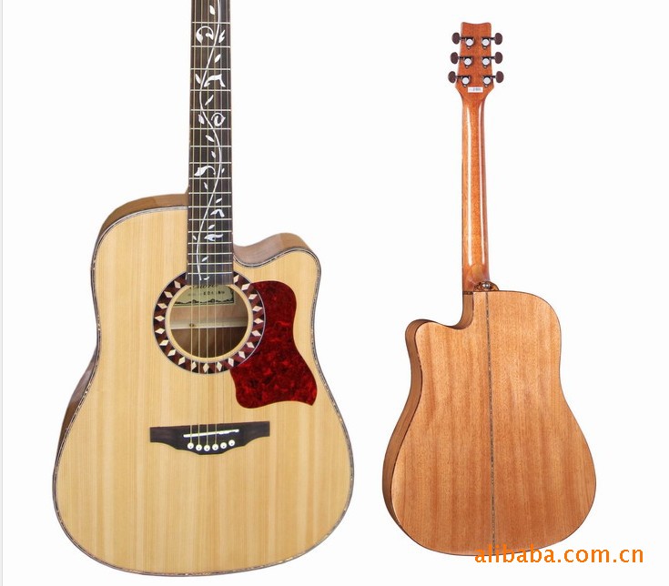 更新为ed45bbchorded45b云杉沙比利高档民谣吉他木吉他