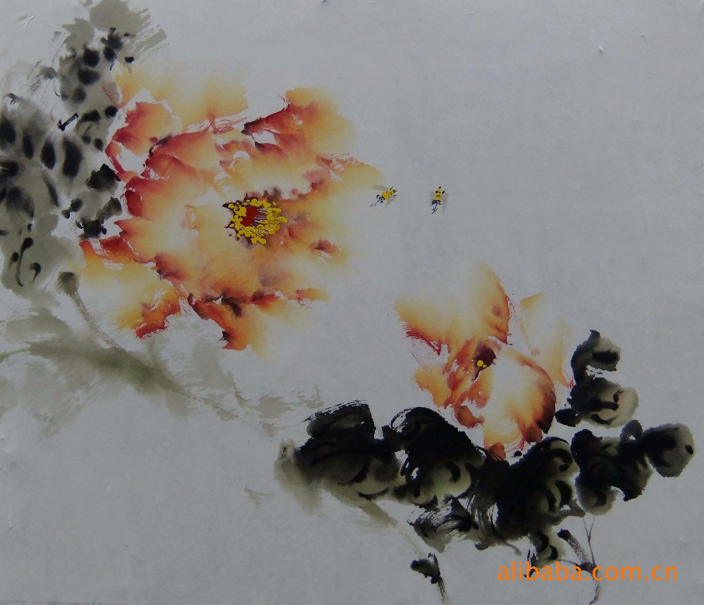 饰品,工艺品,礼品 美术工艺品 书画工艺品 国画 大写意画法 欣赏的是