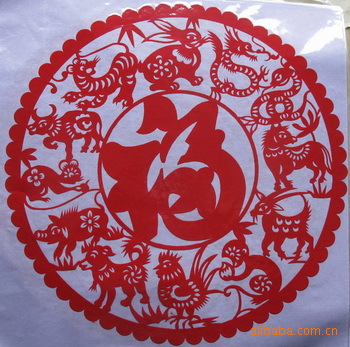 2011年 新春12生肖福 春节剪纸 新春 喜庆节日剪纸