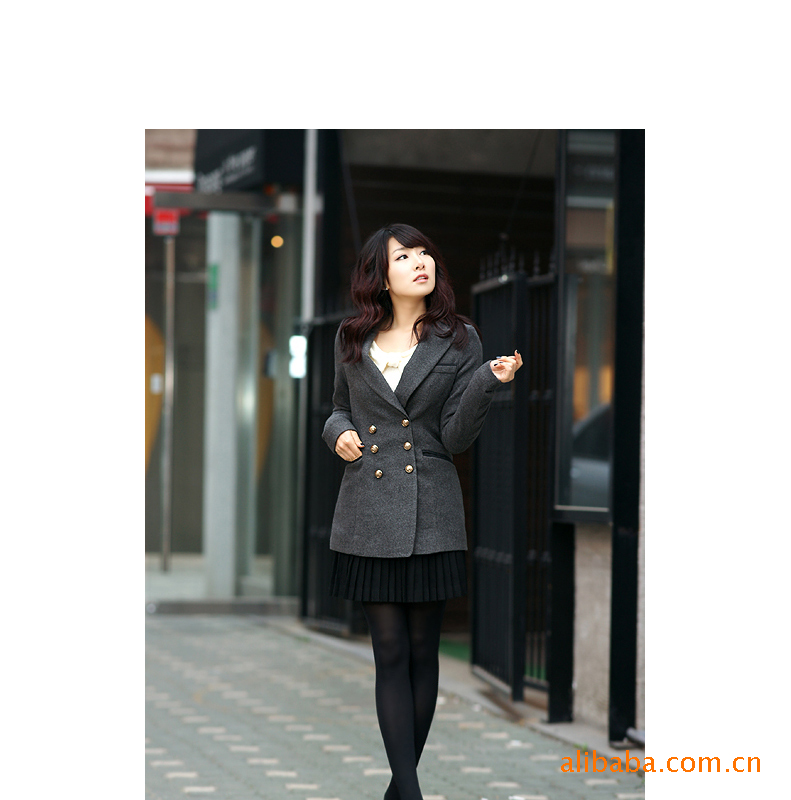 皮毛一体绵羊皮外套 杂志 长款 代发 毛毛 批发 加工b512790