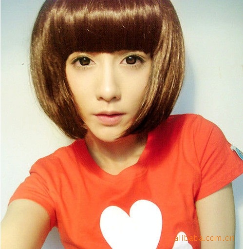 【月销2000】bobo头假 短发 卷发 女生假发