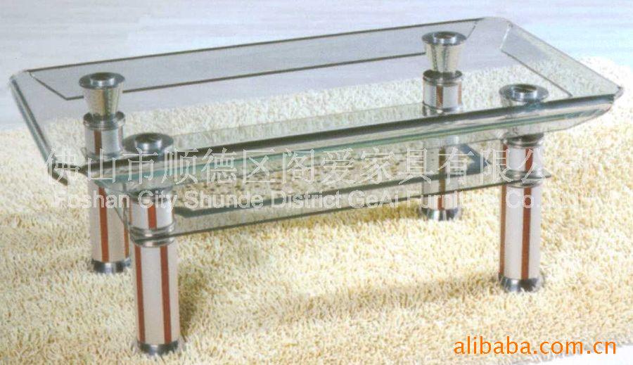 小额批发供应 热弯茶几 五金脚配件 四边弯玻璃茶几