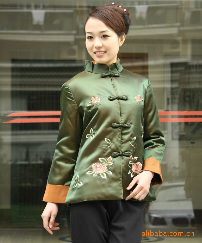 刺绣牡丹花丝绸中老年奶奶唐装棉袄棉衣外套 唐依容298款 88.00,85.