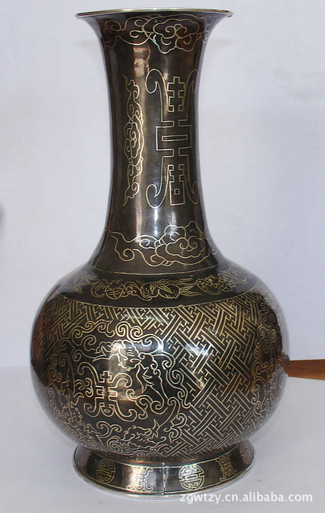 礼品 工艺品 饰品 花瓶 乌铜走银工艺品 乌铜 金属工艺品 铜工艺图片