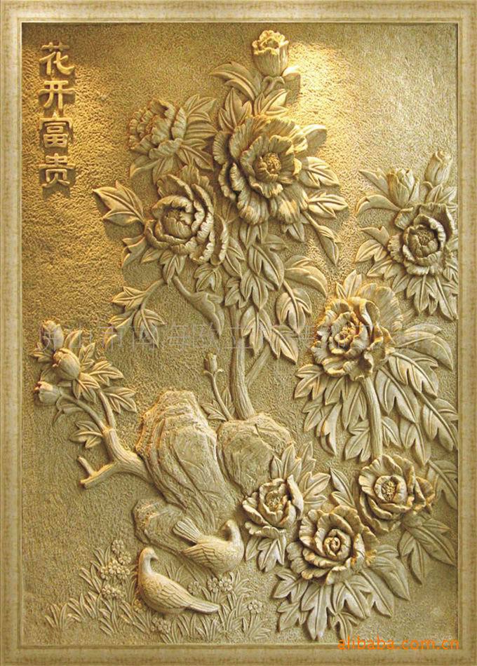 材质工艺品-纯手工雕刻各种各样图形(浮雕)批发采购-其他雕刻工艺品尽