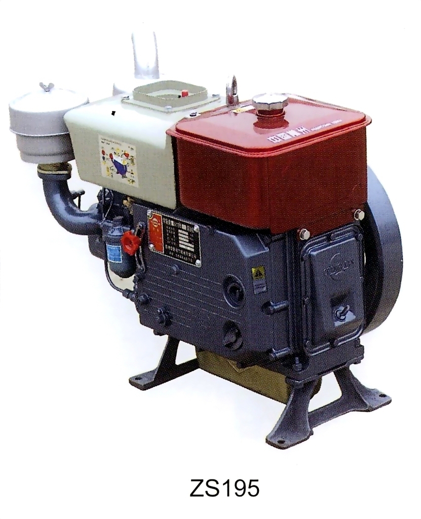 常州高品质单缸水冷柴油发动机总成-zs195