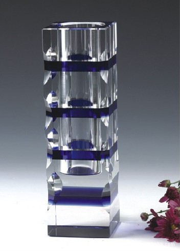 马年【特价】水晶瓶 水晶花瓶 水晶拼接花瓶 水晶家居摆设1