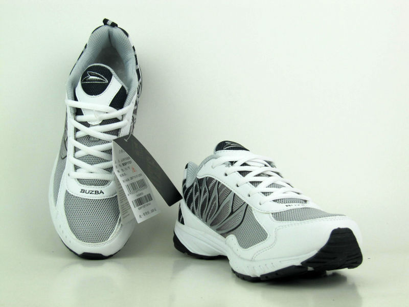 1707白黑超纤网布md底男鞋时尚跑鞋 品牌:步之霸 颜色:白黑 起批价格