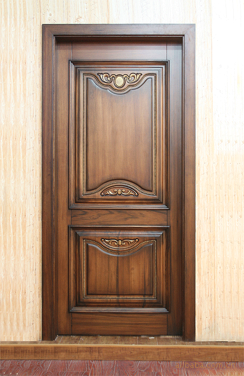 锦源宝 全雕花水曲柳(可其他材质)做旧原木门,一套起订jd-g151