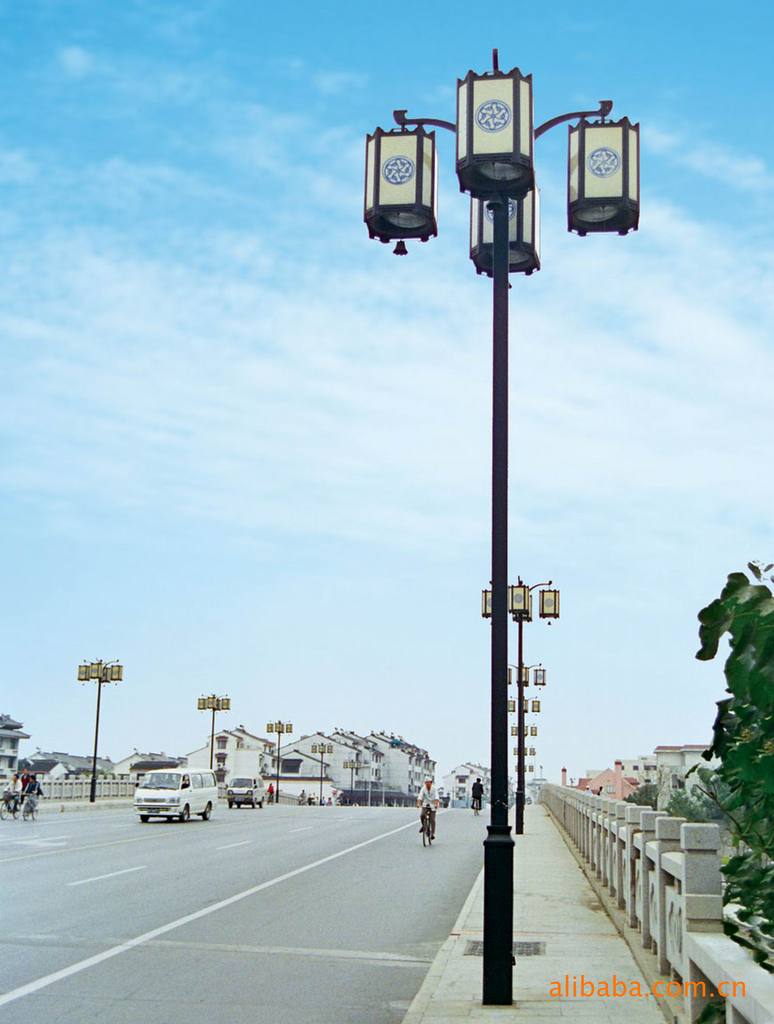 供应古韵河畔的仿古led路灯,大功率led路灯,百万元led路灯工程