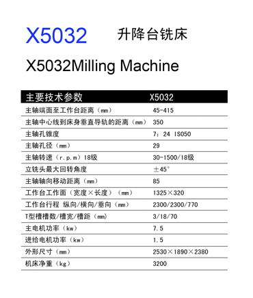 x52k立式铣床说明书图片