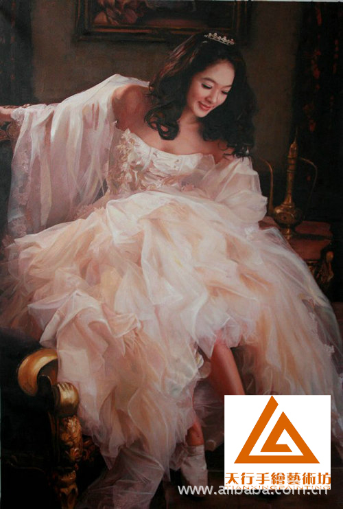 油画婚纱定制,千年之恋,越古越沉淀的爱