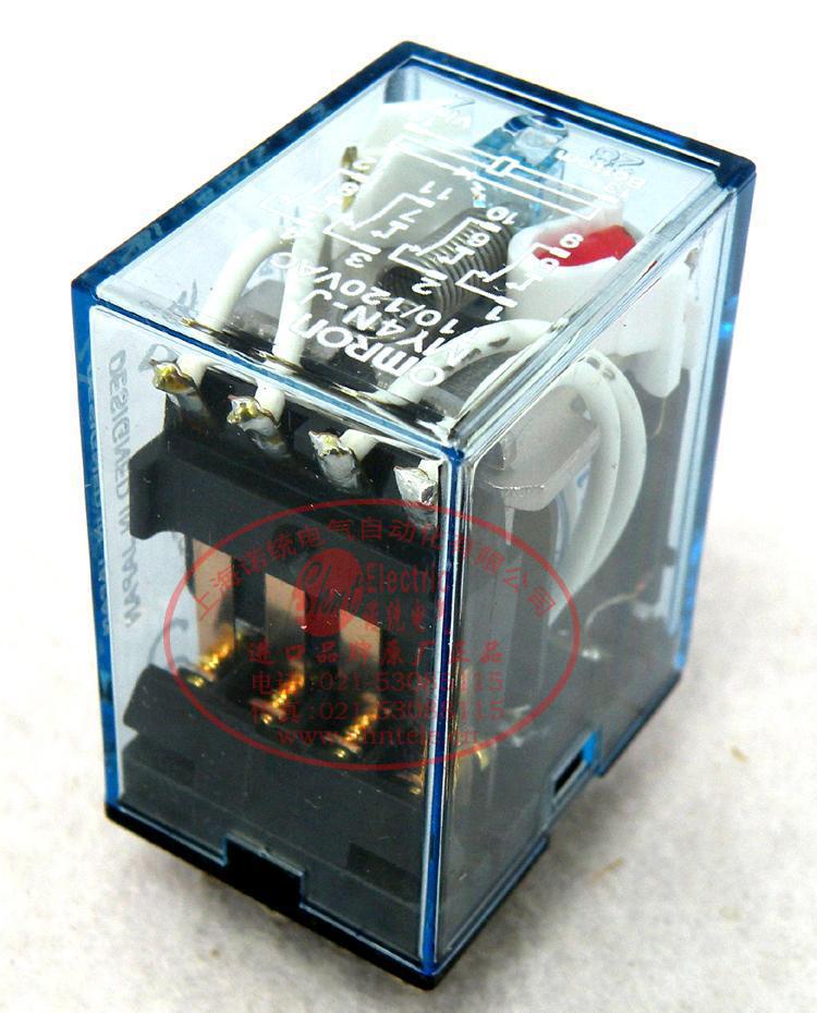 正宗欧姆龙 omron 小型继电器 my4nj my4n-j ac110v