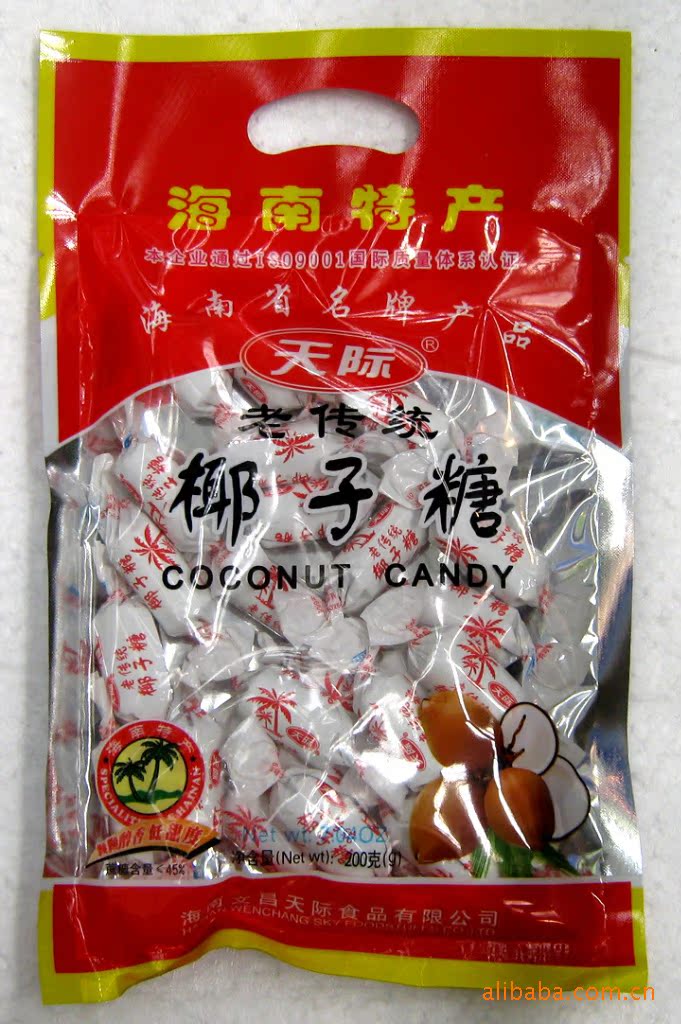 海南特产天际老传统椰子糖(袋)200g
