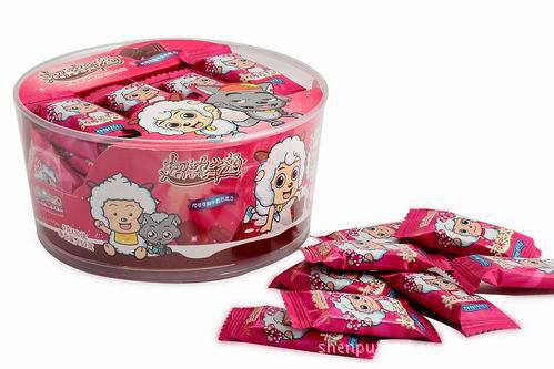 诚招喜羊羊产品各地代理商 申浦超浓牛奶巧克力