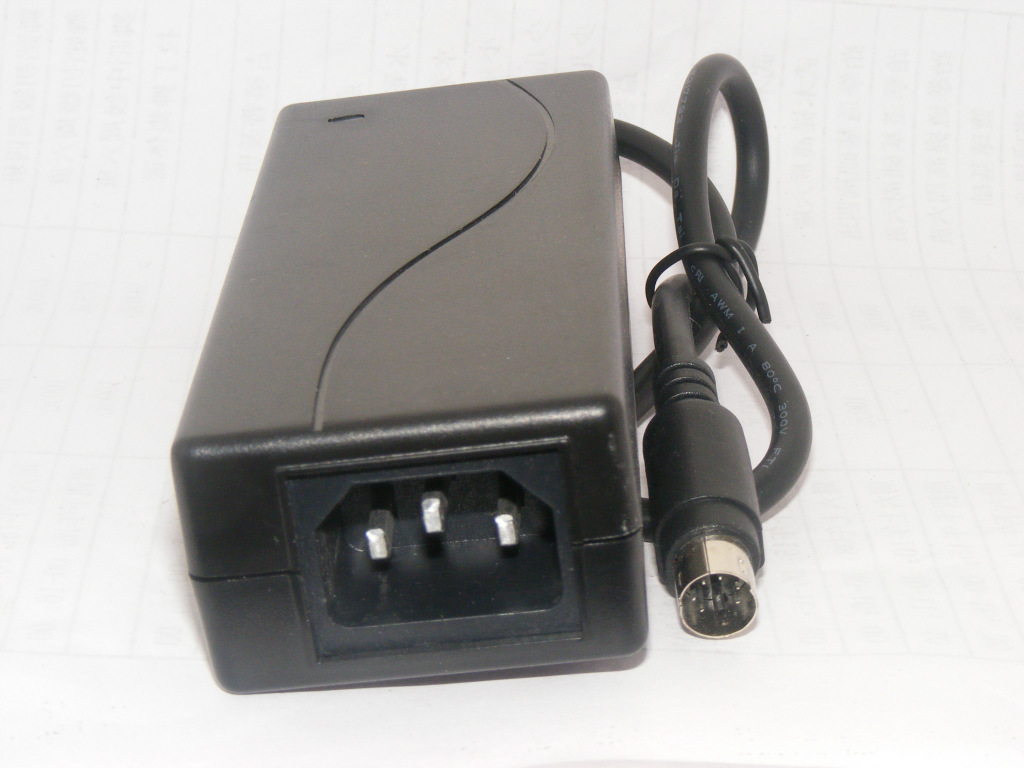 厂家供应六针移动硬盘盒两路输出12v5v2a开关电源适配器